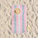2-piece Pink/Blue Dan River 2-4 Pack Cabana Stripe Beach Towel Set
