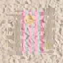 2-piece Pink/Green Dan River 2-4 Pack Cabana Stripe Beach Towel Set