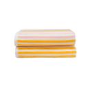 2-piece Pink/Yellow Dan River 2-4 Pack Cabana Stripe Beach Towel Set