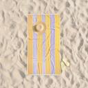 4-piece Purple/Yellow Dan River 2-4 Pack Cabana Stripe Beach Towel Set