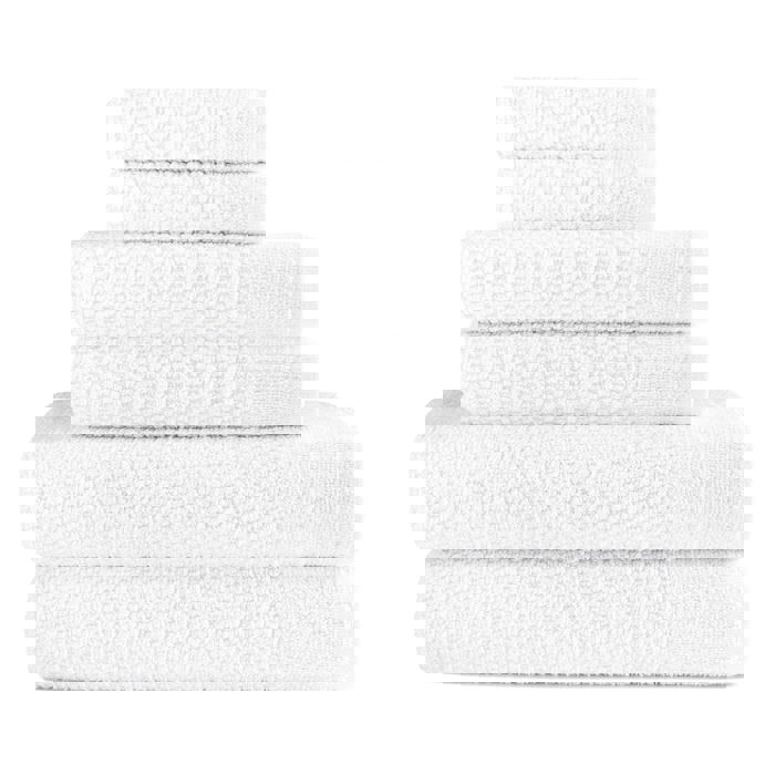Dan River 6 Piece Popcorn Cotton Bath Towel Set