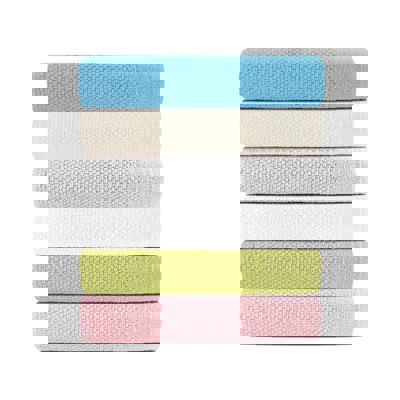 Dan River 24 Piece Popcorn Cotton Bath Towel Set