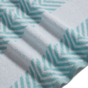 6-piece Aqua Kathy Ireland 6 Piece Chevron Jacquard Towel Set with LetsDry