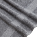6-piece Charcoal Kathy Ireland 6 Piece Chevron Jacquard Towel Set with LetsDry