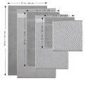 6-piece Silver Kathy Ireland 6 Piece Chevron Jacquard Towel Set with LetsDry