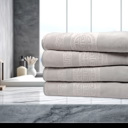  Dan River 4 Piece Embossed Microfiber Bath Towel Set