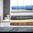 4-piece Blue Dan River 4 Piece Embossed Microfiber Bath Towel Set