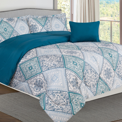 Bibb Home 5 Piece Comforter Set with Decorative Pillows