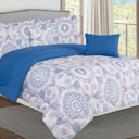 Queen Alexandra Bibb Home 5 Piece Comforter Set with Decorative Pillows