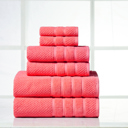  Bibb Home 6 Piece Egyptian Cotton Towel Set