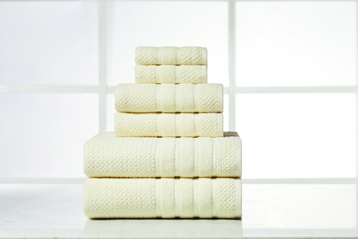 Bibb Home 6 Piece Egyptian Cotton Towel Set