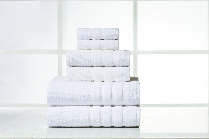 Bibb Home 6 Piece Egyptian Cotton Towel Set