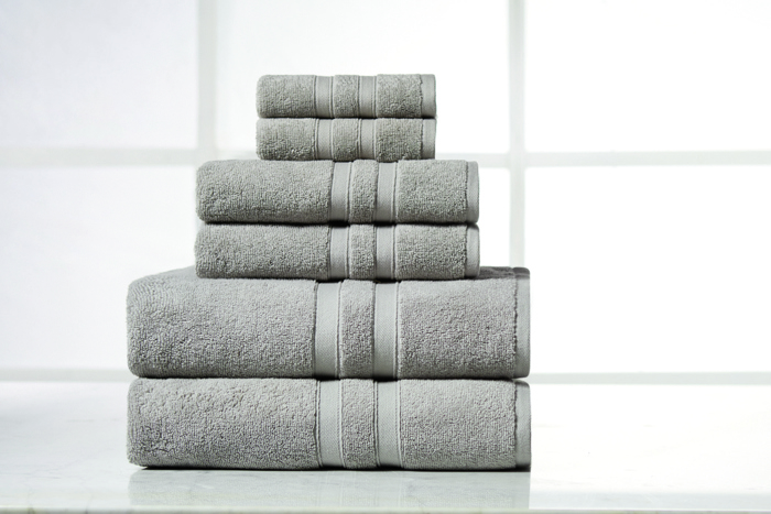 Bibb Home 6 Piece Egyptian Cotton Towel Set