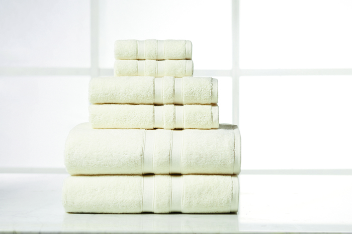 Bibb Home 6 Piece Egyptian Cotton Towel Set