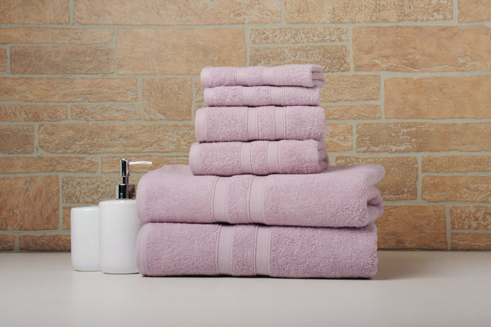 Bibb Home 6 Piece Egyptian Cotton Towel Set