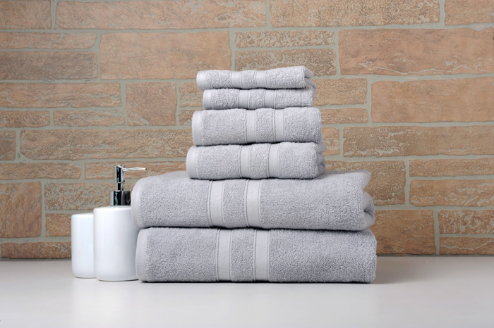 Bibb Home 6 Piece Egyptian Cotton Towel Set