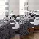 King Grey Bibb Home 2000 Count Tufted Duvet Cover (3-Piece)