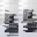 King Grey Bibb Home 2000 Count Tufted Duvet Cover (3-Piece)