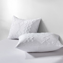 King White Bibb Home 2000 Count Tufted Duvet Cover (3-Piece)