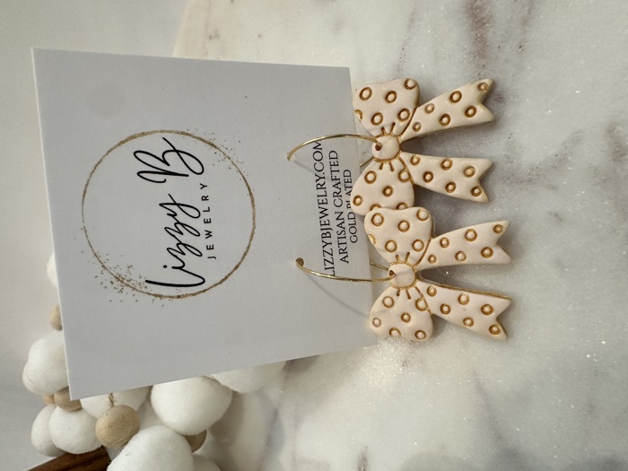 Pink Bow Earrings