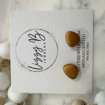 Gold Stud Earrings