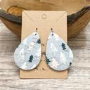  Handmade Christmas Tree Teardrop Earrings