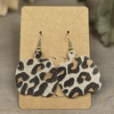 Animal Handmade Leather Pumpkin Earrings