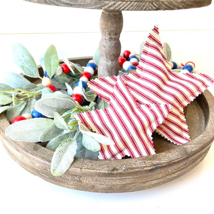 Patriotic Stars & American Flags Tray Fillers | Set of 2