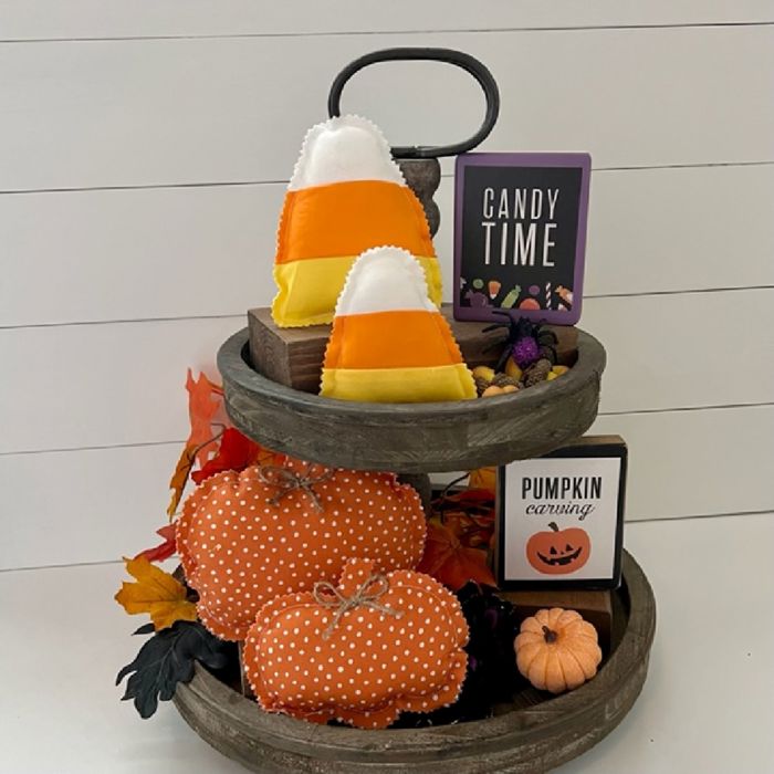 Fall & Halloween Fabric Tray Fillers | Set of 2