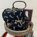 Boo Pumpkin Fall & Halloween Fabric Tray Fillers | Set of 2