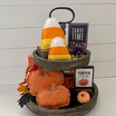  Fall & Halloween Fabric Tray Fillers | Set of 2