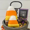 Solid Candy Corn Fall & Halloween Fabric Tray Fillers | Set of 2