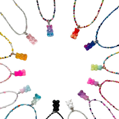 Beaded Gummy Bear Necklace