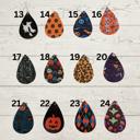 13 Spooky Cute Faux Leather Halloween Earrings