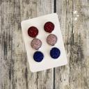 29 Druzy/Cabochon 12mm 3pk Earrings