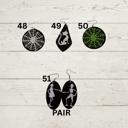 48 Spooky Cute Faux Leather Halloween Earrings