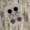 31 Druzy/Cabochon 12mm 3pk Earrings