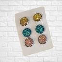 32 Druzy/Cabochon 12mm 3pk Earrings