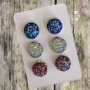 35 Druzy/Cabochon 12mm 3pk Earrings