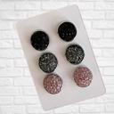 44 Druzy/Cabochon 12mm 3pk Earrings