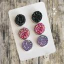 48 Druzy/Cabochon 12mm 3pk Earrings