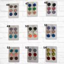  Druzy/Cabochon 12mm 3pk Earrings