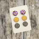 11 Druzy/Cabochon 12mm 3pk Earrings