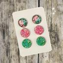 13 Druzy/Cabochon 12mm 3pk Earrings