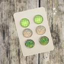 17 Druzy/Cabochon 12mm 3pk Earrings