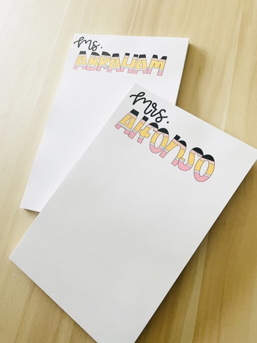 Pencil Personalized Notepad 