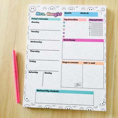 Smile Teacher Planner