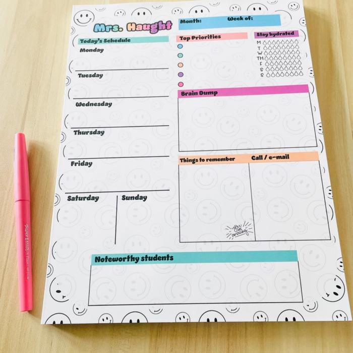 Smile Teacher Planner
