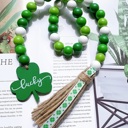  Lucky Wooden Beaded Garland St. Patrick's Day Deco