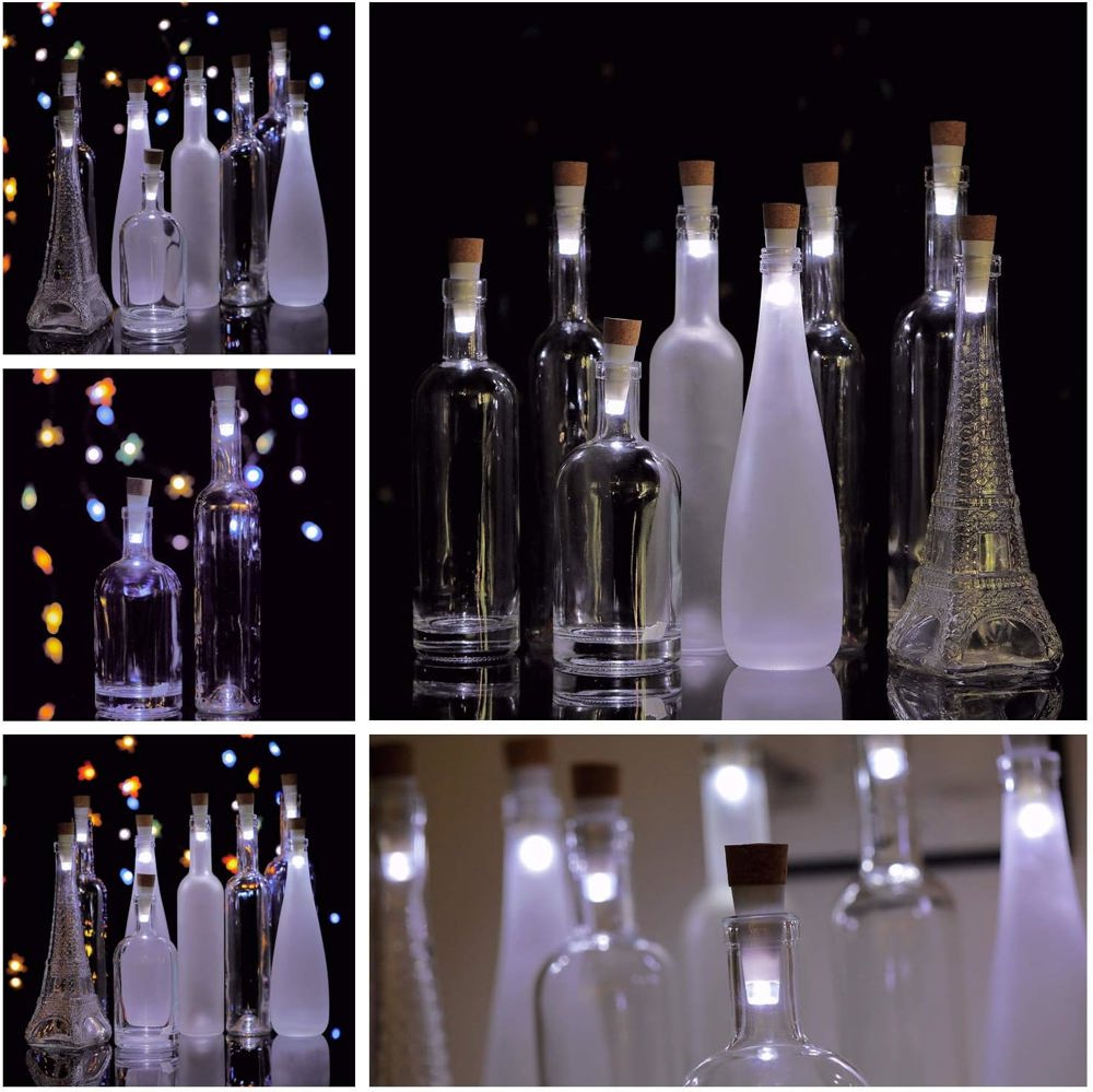 6 pack USB wine cork lights